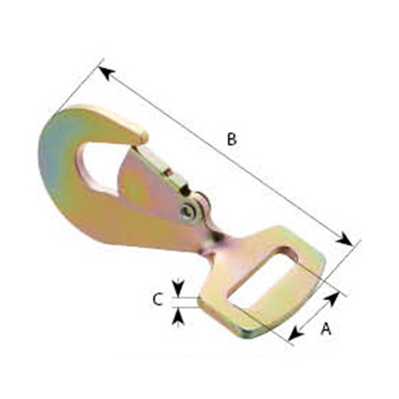 2' Twisted Snap Ratchet Hook