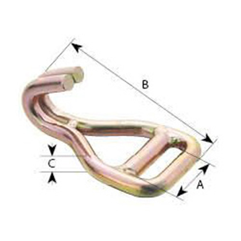 Welded Double J Ratchet Hook