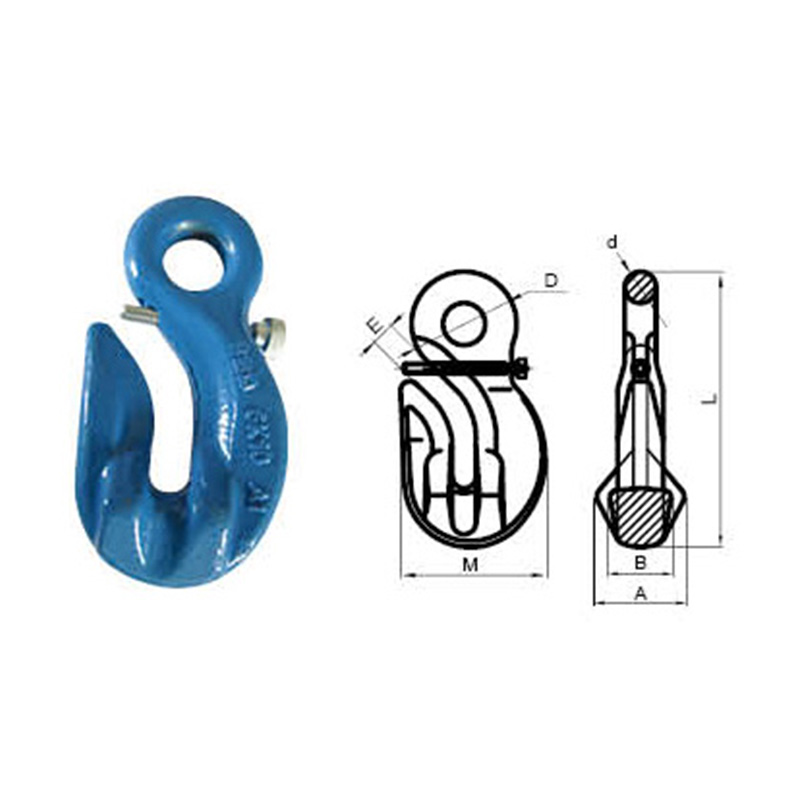 G100 Special Eye Grab Hook With Safety Pin