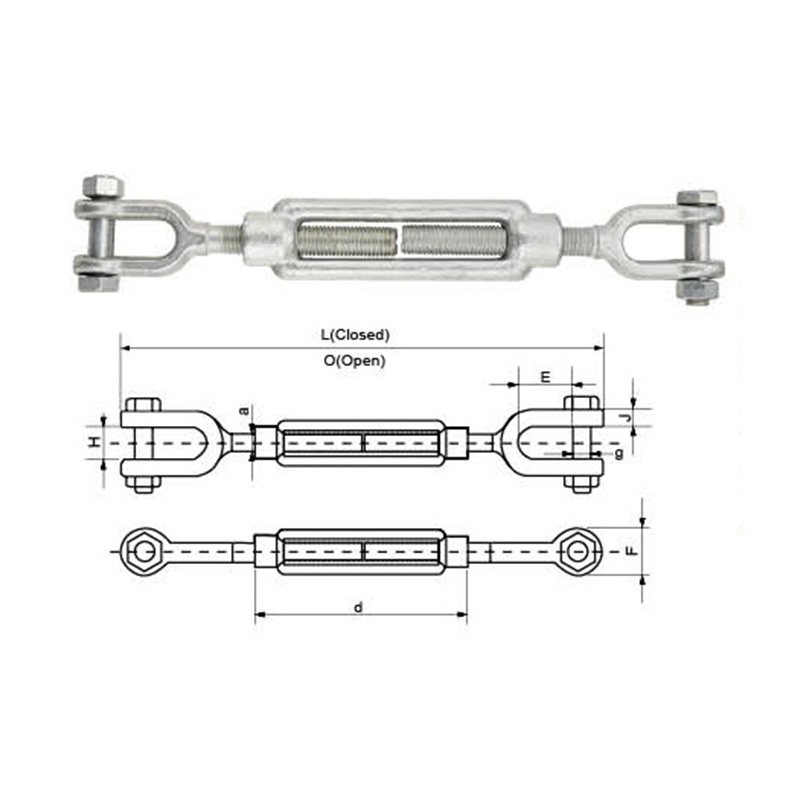 Rigging Screws Jaw - Jaw According To DIN1480